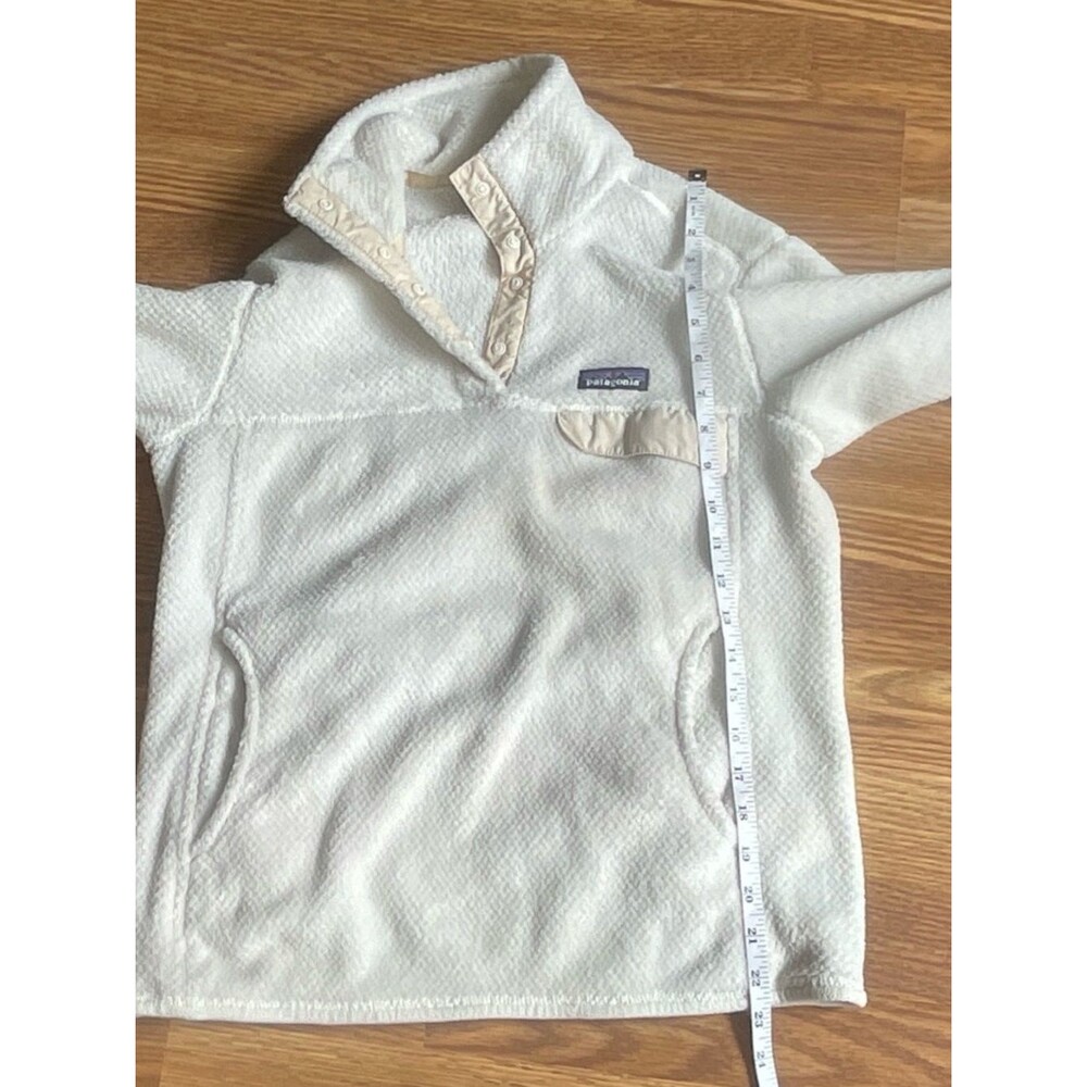 Patagonia Re-Tool Snap-T Pullover Women’s Small Cream Fleece Jacket - Picture 11 of 12